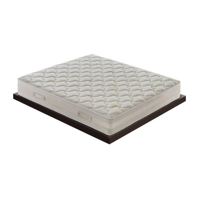 Matelas 140x190 Record - Ressorts ensachés - Hauteur 20 cm - Ferme