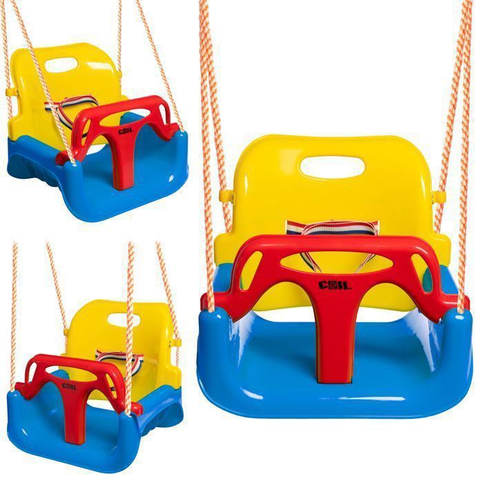 Balançoire 3 En 1 Pour Enfant Avec 4 Sacs De Sable – Intérieur/extérieur – évolutive De 6 Mois à 6 Ans, Cadre Pliable