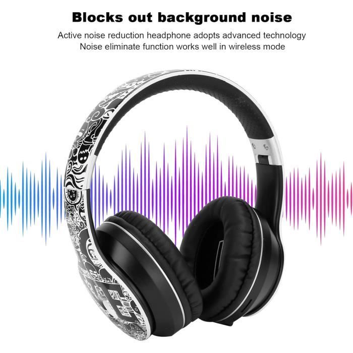 Casque Moto Bluetooth 5.0 3T6B - Mains Libres, Musique, Contrôle Appels, Anti-bruit, Noir