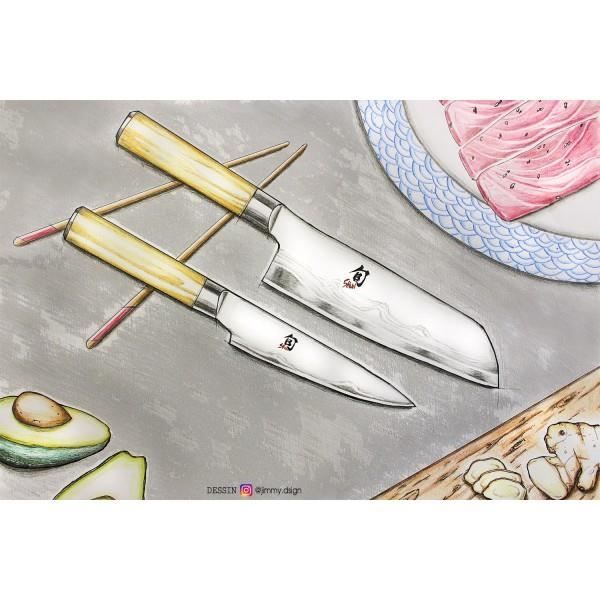 Test : ensemble de couteaux à steak KAI Shun Classic