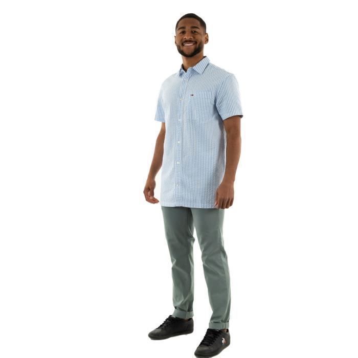 Chemise Homme GAP - Taille S - Rayures Bleues Docksider - 100% Coton - Neuf Avec étiquettes