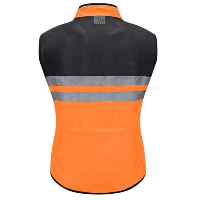 Gilet orange best sale velo