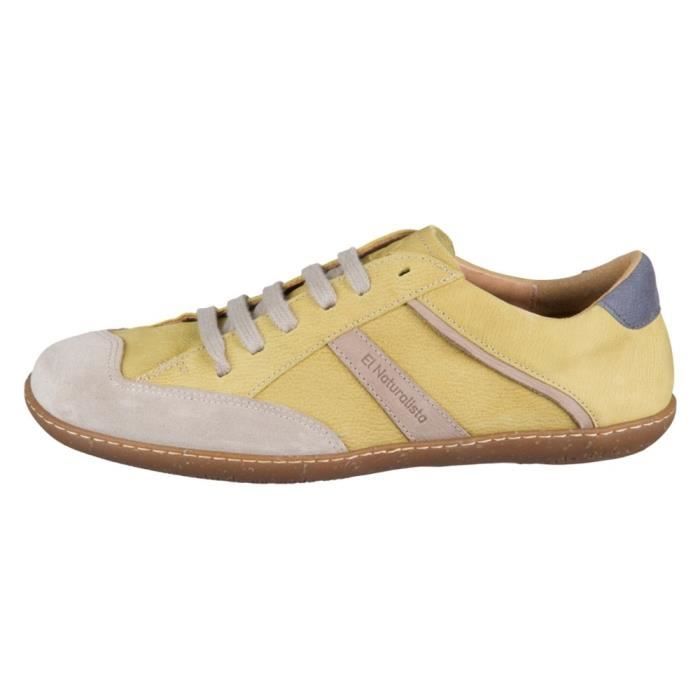 Chaussures EL NATURALISTA EL Viajero Jaune Homme Adulte Cuir