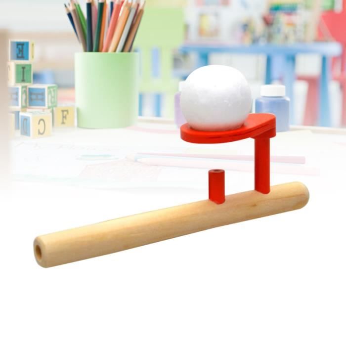 Pipe à souffler et balles en mousse pour enfants, jeu de balle flottante en bois, Puzzle pour bébés, jouets à souffler, augmenter la capacité de vie / Jeux de plein air et