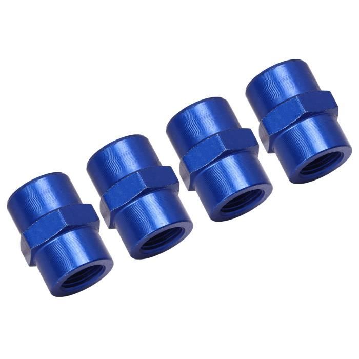 Adaptateur Filetage 1/8" NPT Femelle Vers M10x1.0 Mâle - 2 Pièces, Acier Inoxydable, Pour Manomètre D'huile Voiture - Étanche, Universel