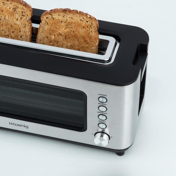 Grille-pain intelligent à écran tactile grille-pain avec tête de pain,  levage et abaissement automatiques, boîtier isolé therm[278] - Cdiscount  Electroménager