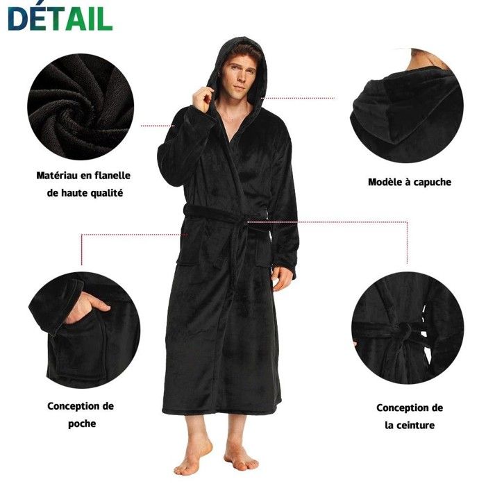 Peignoir à Capuche Enfant Flanelle Polaire Doux Et Chaud - Modèles Animaux