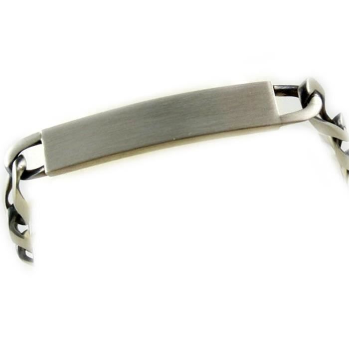 Gourmette Argent 925 Art Déco - 20 Cm X 7 Mm - Occasion - Bijou Vintage