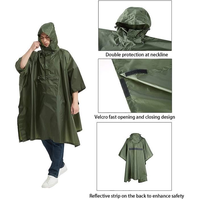 Manteau De Pluie Leger Et Impermeable Pour Festival Camping Festival Peche Chasse Excursion Poncho Jetable Contre La P u903 Cdiscount Pret a Porter
