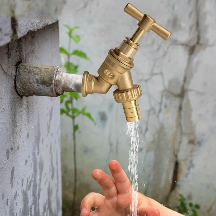 Robinet D'eau Extérieur Portable Avec Tube Extensible - Pour Seau, Camping, Jardin, Connexion Filetée 5 Cm - 4