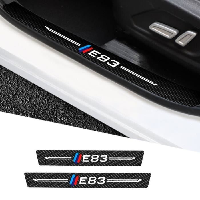 4pcs pour E83 - Autocollants de seuil de porte pour BMW E83, 4
