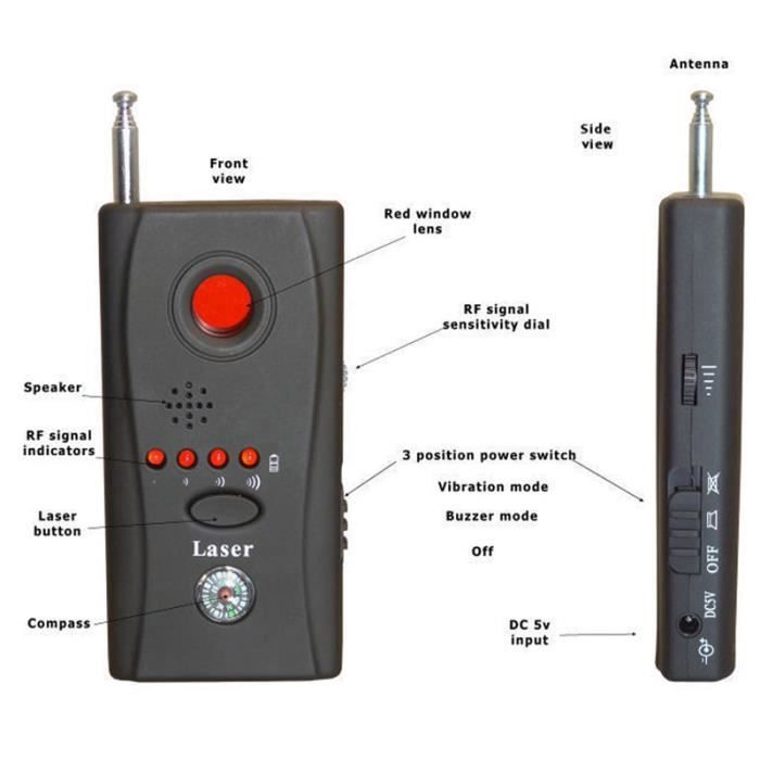 Détecteur de micros espions, détecteurs de caméras cachées, détecteur Détecteur de micros espions, détecteurs de caméras cachées, détecteur