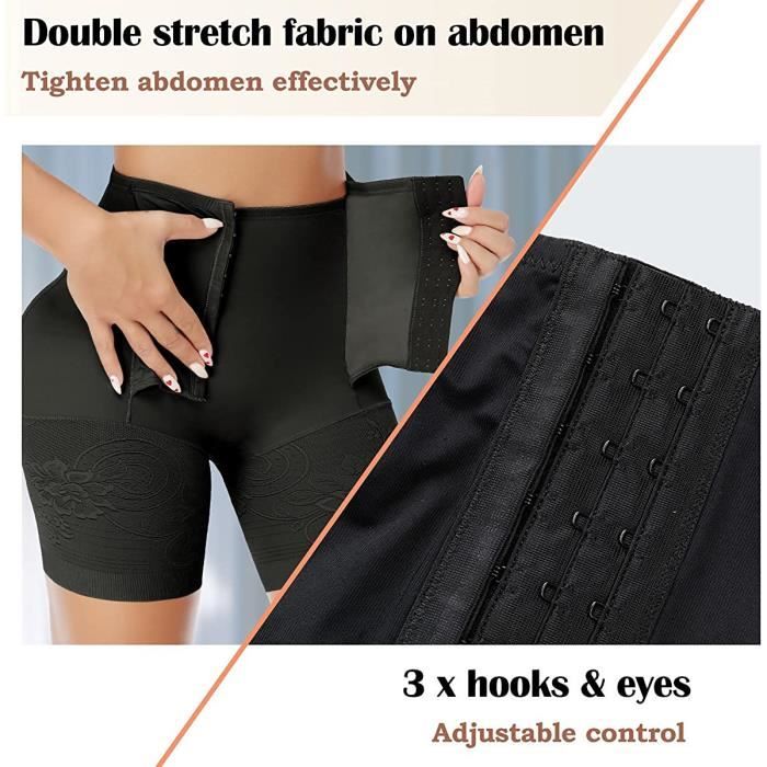 BUSTIER CORSET Femme Shorts sous Robe Culottes Securite Taille Haute Legging Court sous Jupe Panty Invisible Serre Taille Ventre 2 noir Cdiscount Pret a Porter