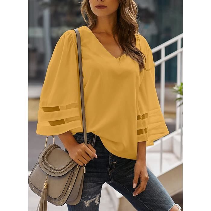 Tunique jaune femme outlet
