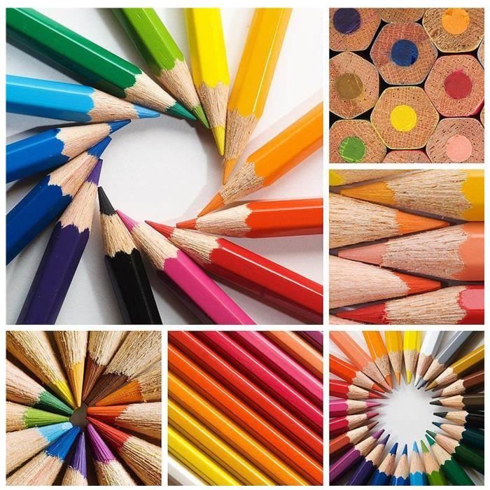 72 Couleur en boîte Crayon de Couleur Gras，Non-toxique Pour Art Peinture  Crayons - Coloris assortis - Cdiscount Beaux-Arts et Loisirs créatifs