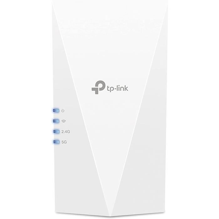 TP-Link RE700X Répéteur WiFi 6 AX3000 – Amplificateur WiFi Ultra-Rapide 3 Gbps – Port Gigabit – Couvre 150 M² – WiFi 6 Sans Changer De Box – Idéal Gaming & 4K