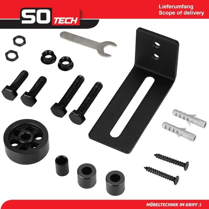 Lot De 4 Rouleaux De Guidage Pour Portail Coulissant En Acier