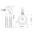 Clarificateur et Pompe de fontaine pour bassins SunSun CUP-359 UVC 9W jusqu'à 12000l - 2000l/h 45W-3