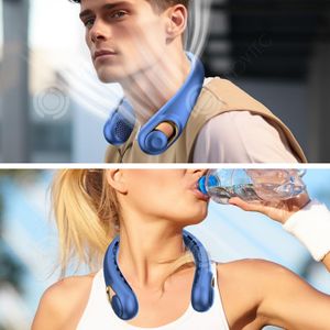 Ventilateur De Cou Rechargeable YZYOE Avec écran LED - 5 Modes, Portable Et Multifonction
