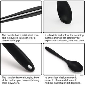 Cuillere ergonomique avec anse et manche silicone