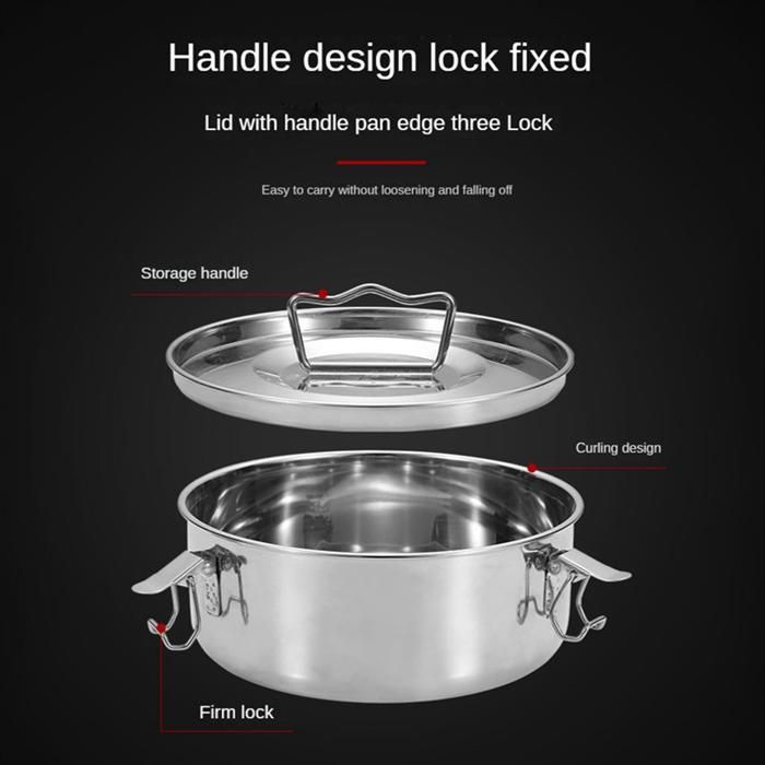 Friteuse Tempura Poêle À Frire En Acier Inoxydable 304 À Fond Plat De