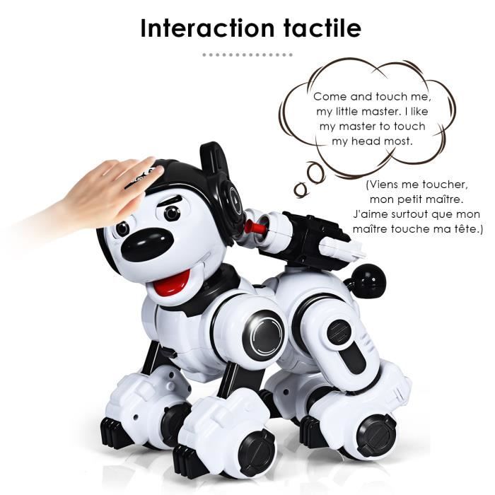 Giantex chien robot télécommandé, jouet interactif pour enfants