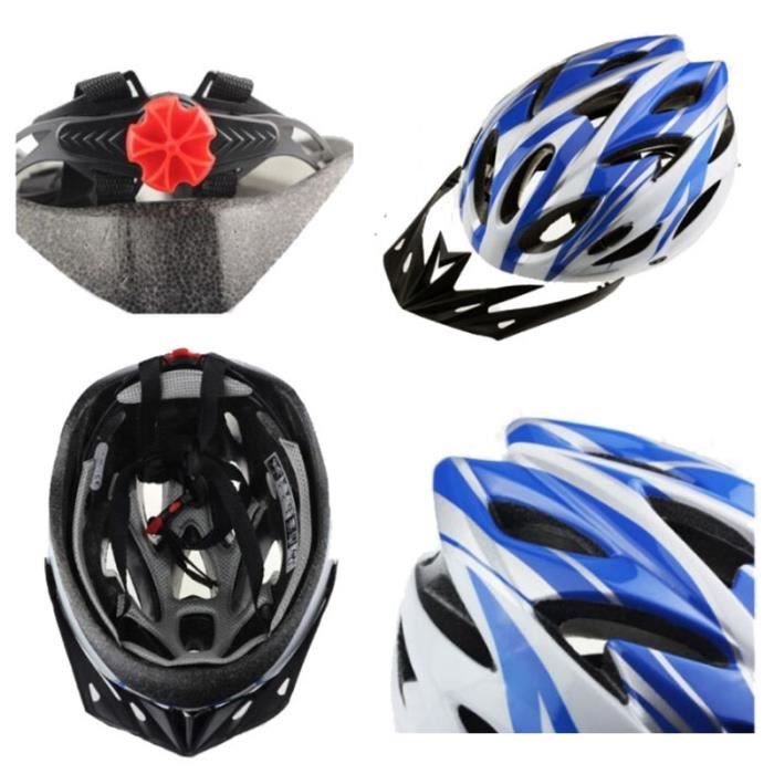 Casque De Vélo Adulte Hommes Casque De Vélo Adultes Unisexe, Ajustable Et Multi-Sport Pour Vélo, Trottinette, Planche à Roulettes, Skate Noir