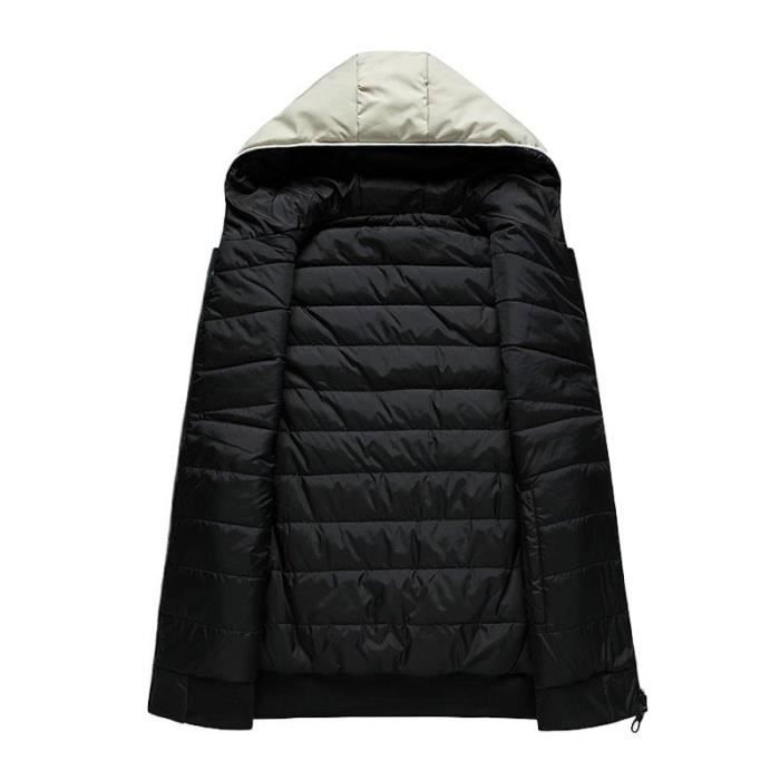 Doudoune Sans Manches Puffer Homme Noir/Jaune - Vintage 90's - Taille L
