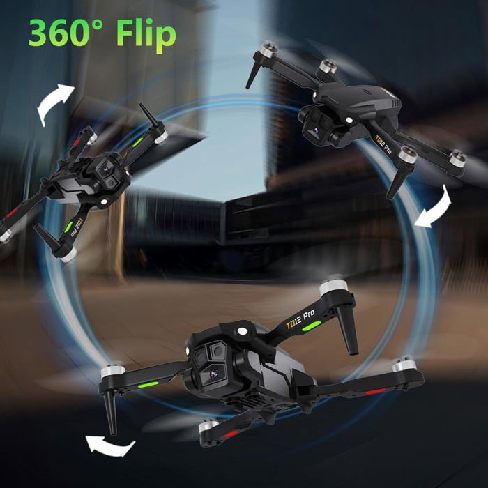 Toladrone Drone avec Moteur sans Balais, Drone avec Caméra 1080P pour Débutants Transmission FPV WiFi 5G Mini Drone RC Quadricoptère Drones Radiocommandés pour Adultes