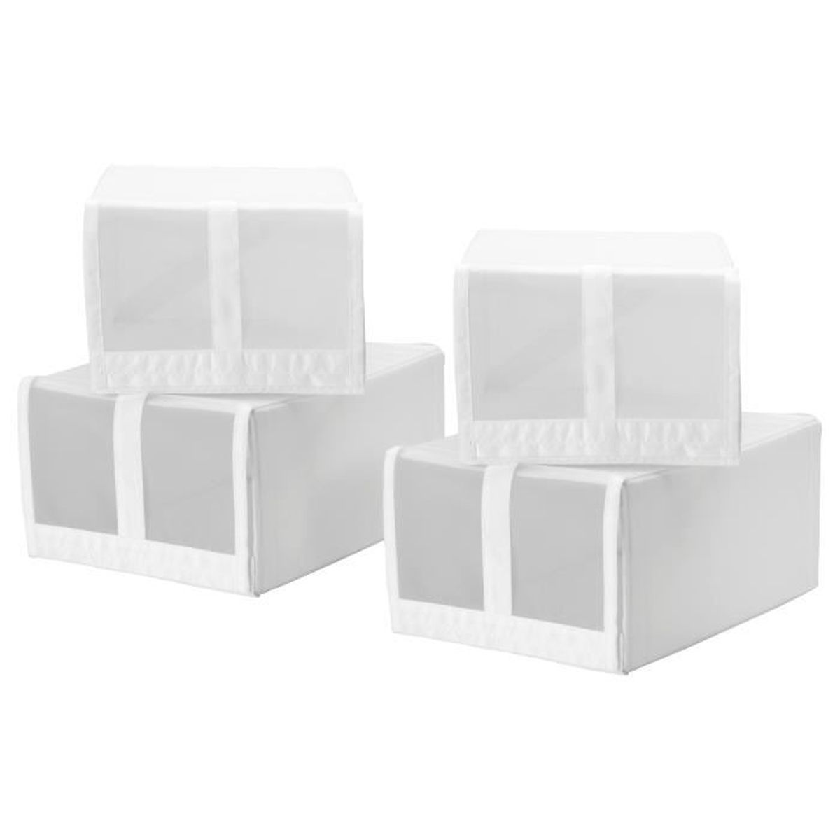 Ensemble De 4 Boites A Chaussures Organiseur Rangement Pratique