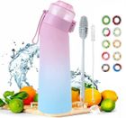 WEGARDEN Air Gourde 650ML Bouteille Avec de 10 Gousses Aromatisées, Fraise peche banane Air Bouteille d'eau Sans BPA- Avec pinceau, Rose