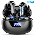 HOM2SEEKER Ecouteurs Bluetooth sans Fil, Ecouteurs Bluetooth 5.4 avec 4 ENC Réduction Mics, Hi-FI Son Stéréo, 48H avec Écran LED