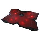 Support notebook 17" 4 ventilateurs rouge berserker gaming