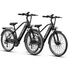 Vélo Électrique JASION 26"-Moteur 500W Batterie amovible 48V/11Ah-Shimano 7 Vitesses-VTT Ville E-Bike-Noir