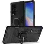 Compatible OPPO Find X3 NEO 5G -Coque Résistante Anti Choc avec Anneau Bague Anti Chute - béquille [Novago]