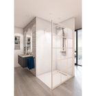 AURYS Paroi de douche en kit BALEARES® ATELIER 3 Blanc - Verre Timeless 8 mm trempé by Saint-Gobain - L.120 cm x H.198 cm