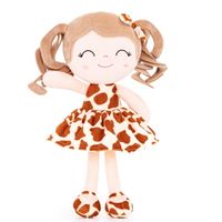 Baby Toy peluche Figure poupées cheveux bouclés peluches peluches girafe robe 12 pouces