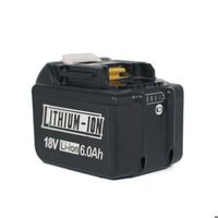 Batterie de remplacement 18 V 6,0 Ah compatible avec les outils de batterie Li-ion Makita BL1840 BL1850 BL1860 BL1830