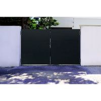 Portail Battant - Casanoov - NALI - 3m H.180cm - Noir Mat - Acier