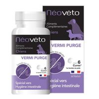 Néovéto VERMIPURGE, Vermifuge naturel pour chien en comprimés, fabriqué en France