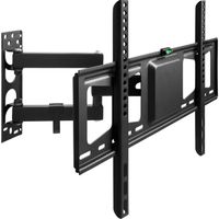 TECTAKE Support Mural TV pour Ecran 32" à 60" Inclinable Orientable max. VESA 600 x 400 - Noir