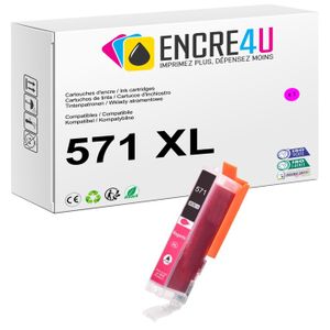 Cartouches D'Encre Magenta Compatibles Canon – 4x CLI-571M (571XLM) – 12 Ml – Neuf
