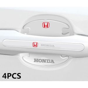 DÉCORATION VÉHICULE Lot de 4 porte collision bande anti - rayures poignée autocollant de protection de porte de voiture décoration pour Honda