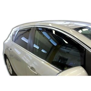PROTECTION EXTÉRIEURE JJ AUTOMOTIVE | Deflecteurs d'Air déflecteurs de vent Compatible avec Opel Astra J Htb 4P / 5P 2009-2015 4pcs