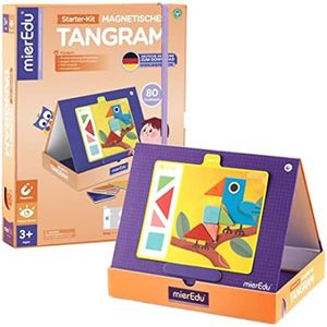 PUZZLE mierEdu Tangram Enfant, Puzzle en Bois, Magnétique