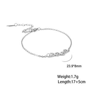 BRACELET - GOURMETTE Couleur acier - 17 -22cm - Bracelet Patte De Chien