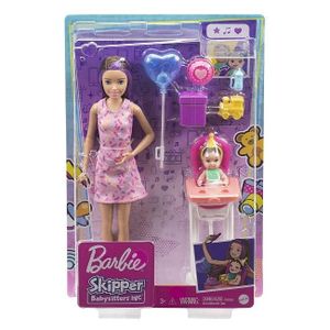 POUPÉE Coffret Barbie Skipper Babysitter Fete Anniversair