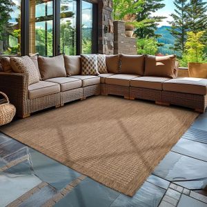 Homcomodar Tapis Extérieur Terrasse 150x245cm Imperméable Tissage Homcomodar Tapis Extérieur Terrasse 150x245cm Imperméable Tissage