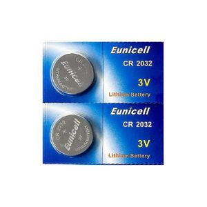 PILES Lot de 2 piles bouton lithium Eunicell CR2032 / DL2032 / E-CR2032 / 5004LC