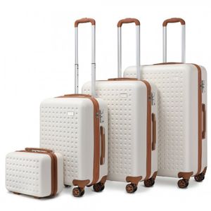 SET DE VALISES Kono Set de 4 Valises Rigide Trolley Bagages ABS V